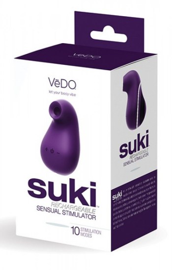 Vedo Suki Rechargeable Vibrating Sucker Purple Vedo Suki Rechargeable Vibrating Sucker Purple