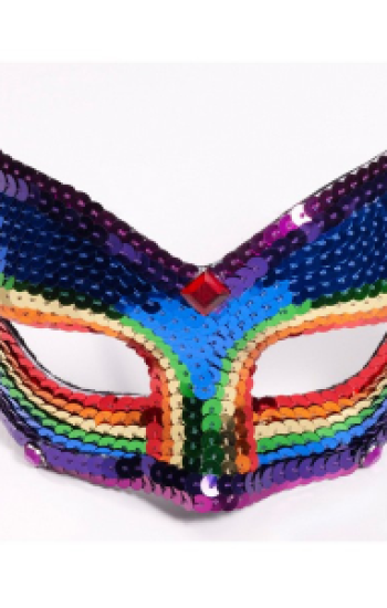 Rainbow Sequin Mask Rainbow Sequin Mask