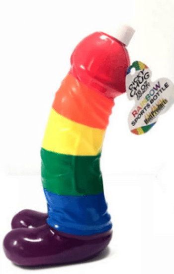 Rainbow Dicky Chug Sports Bottle Rainbow Dicky Chug Sports Bottle