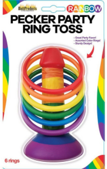 Rainbow Pecker Party Ring Toss Rainbow Pecker Party Ring Toss