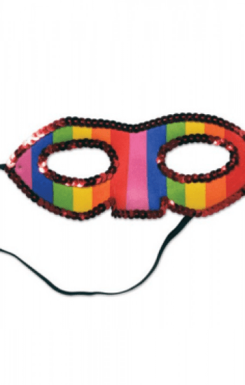 Sequined Rainbow Half Mask Sequined Rainbow Half Mask