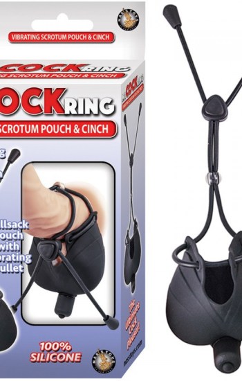 My Cock Ring Vibrating Silicone Scrotum Pouch & Cinch With Bullet My Cock Ring Vibrating Silicone Scrotum Pouch & Cinch With Bullet
