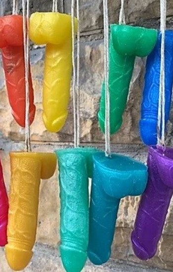 Hang It Anywhere Penis On A Rope Soap Grape Medium Hang It Anywhere Penis On A Rope Soap Grape Medium