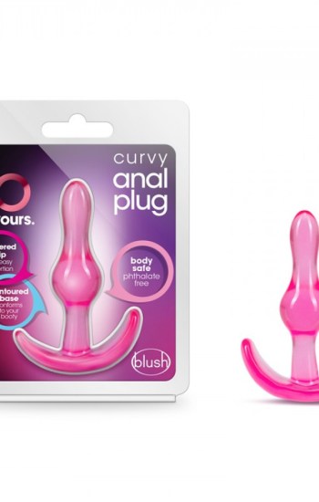 B Yours Curvy Anal Plug Pink B Yours Curvy Anal Plug Pink