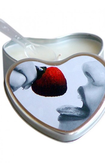 Earthly Body Strawberry Flavored Edible Massage Candle in 4oz Earthly Body Strawberry Flavored Edible Massage Candle in 4oz