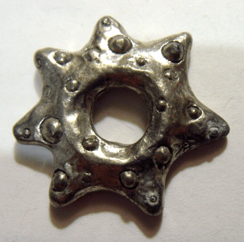 antique Jewish Kabbalah seven pointed star amulet handcrafted 53529 antique Jewish Kabbalah seven pointed star amulet handcrafted 53529