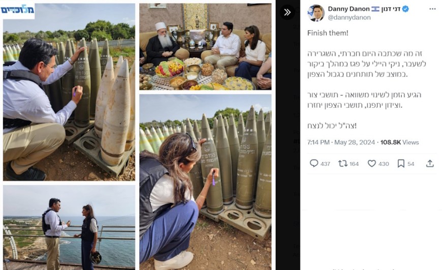 Nikki Haley writes ‘finish them’ on Israeli shell, and she is right Nikki Haley writes ‘finish them’ on Israeli shell, and she is right