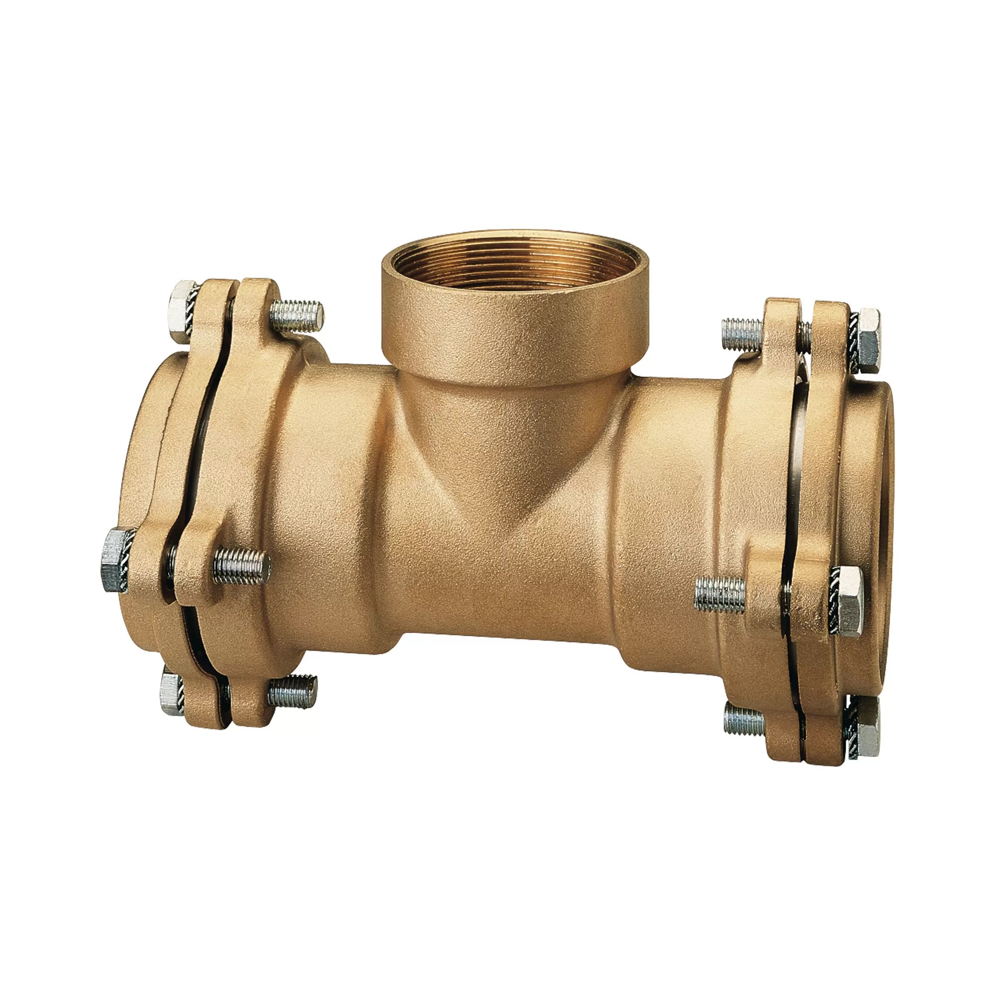 Female branch T coupling, with flanges - 035FL