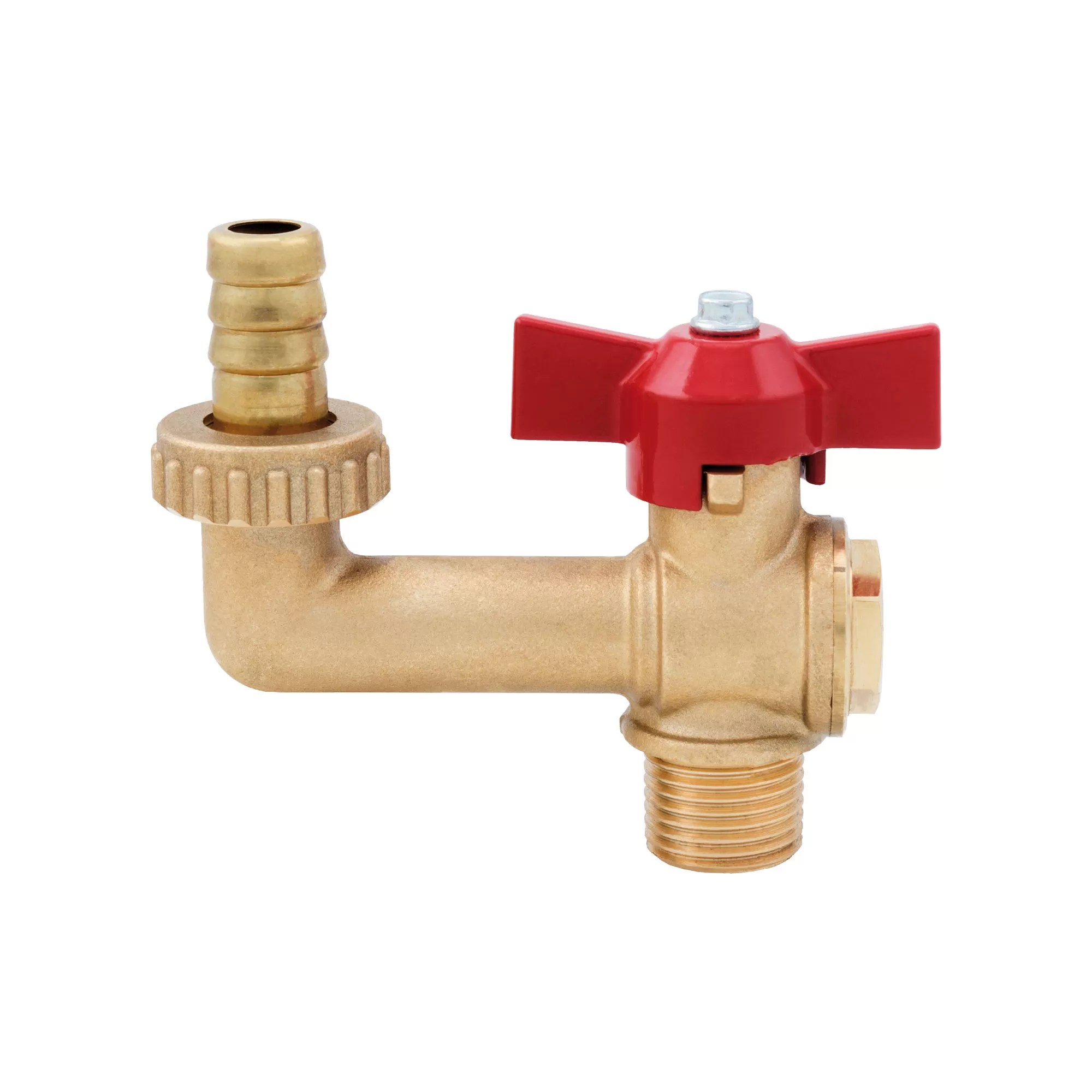 Garden hose bibcock with brass connection - 191