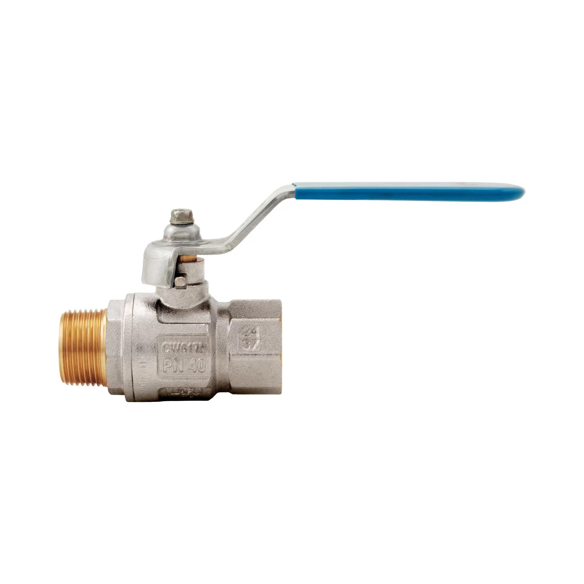 Madrid ball valve, full flow, with flat lever handle in stainless steel - 277XB