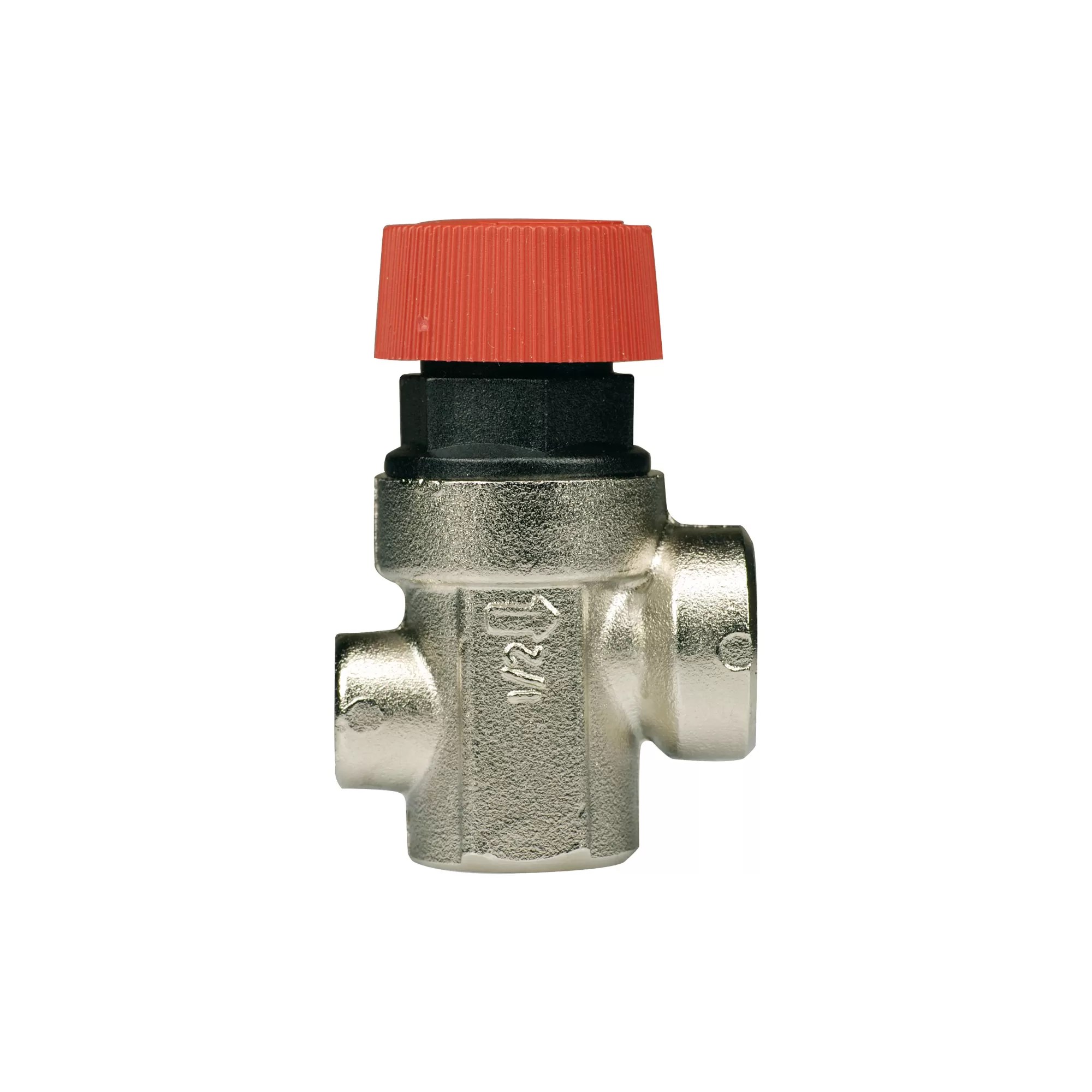 Diaphragm safety relief valve with pressure gauge connection, female/female thread - 368M