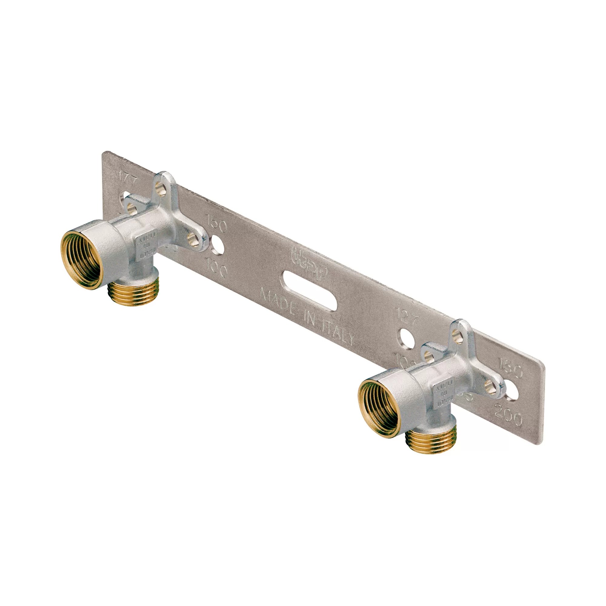 Metallschablone mit zwei Wandanschlüssen - 578