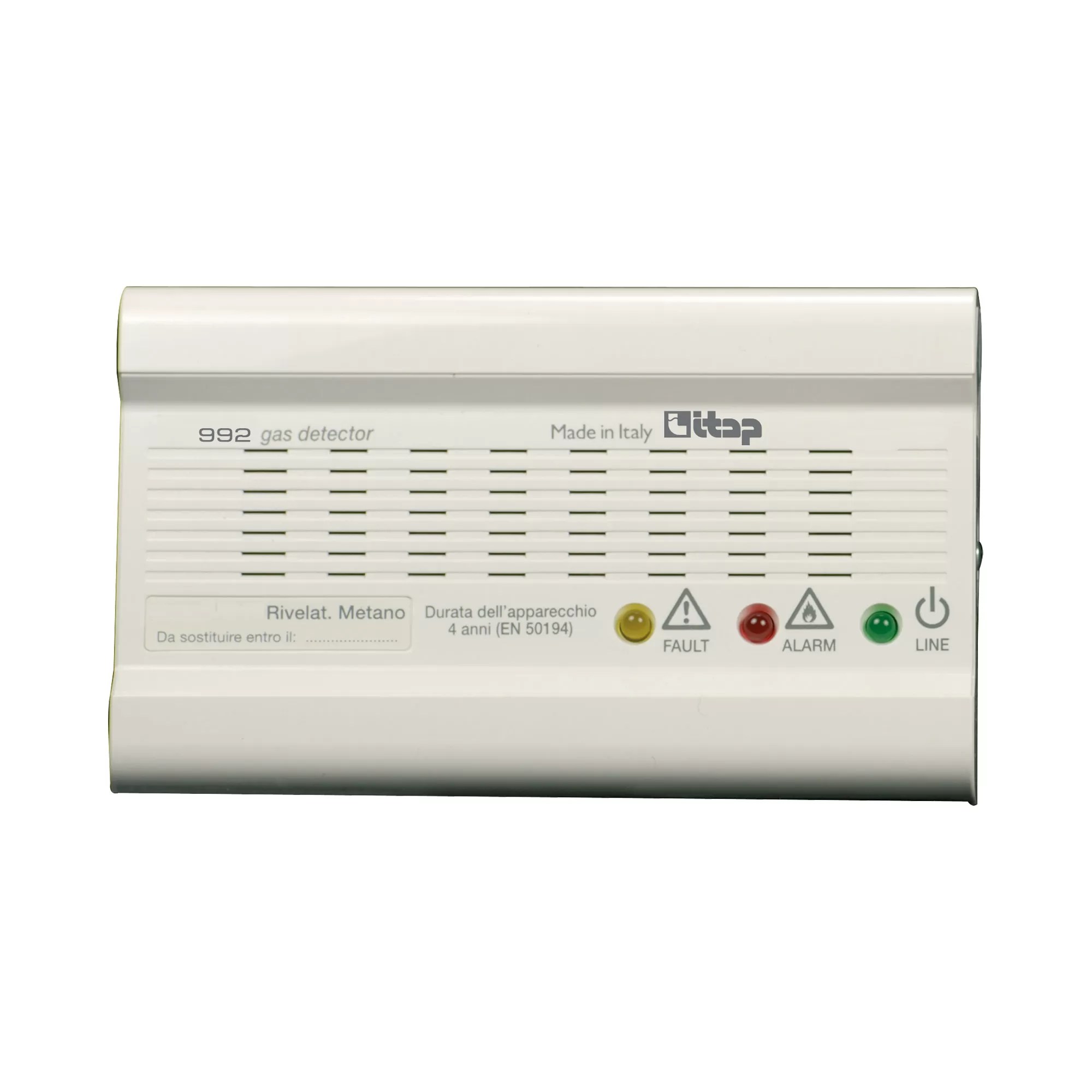 Gas leak detector with optical-acoustic alarm and relay control - 992