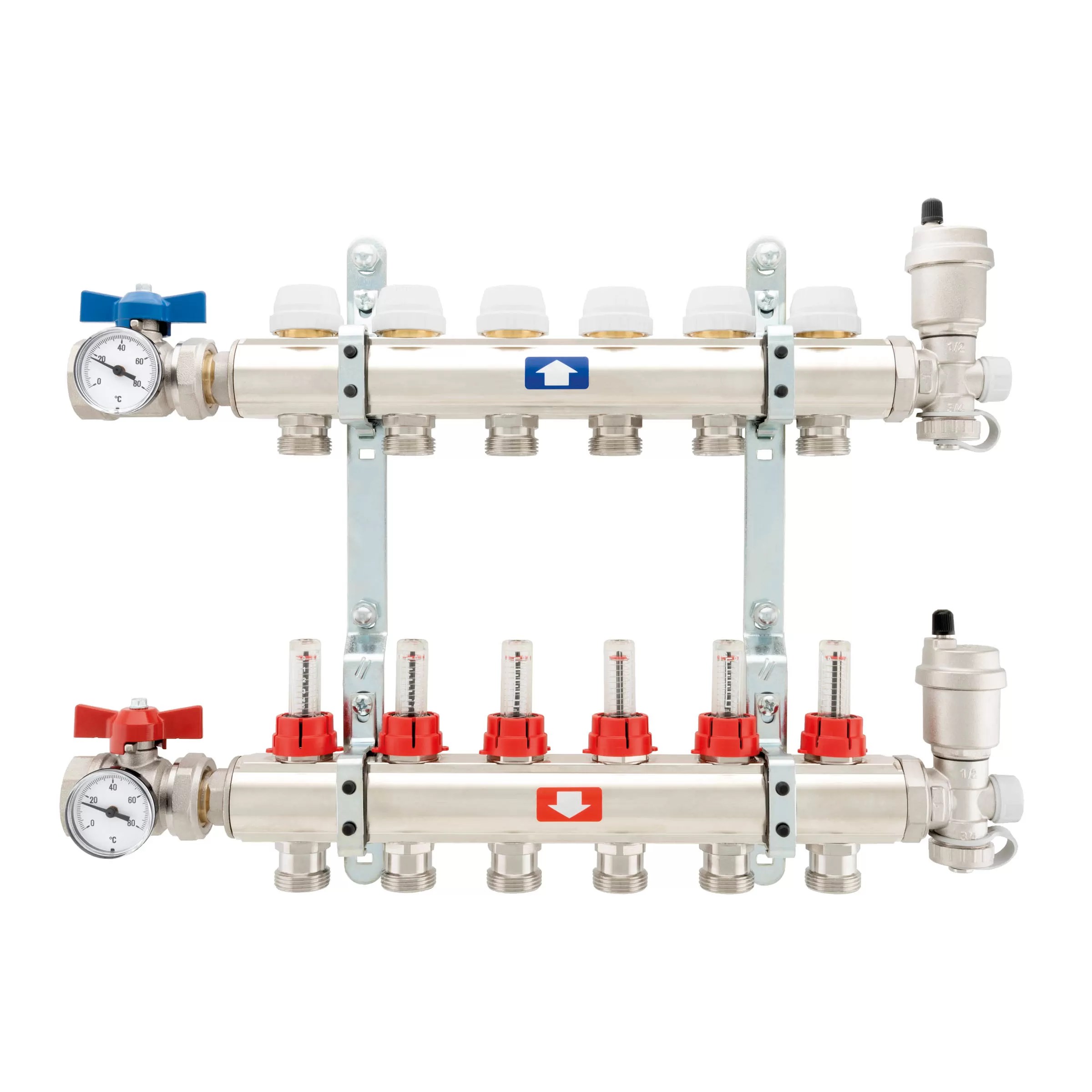 Vollständiger vormontierter Verteiler mit Durchflussmessern - 905C