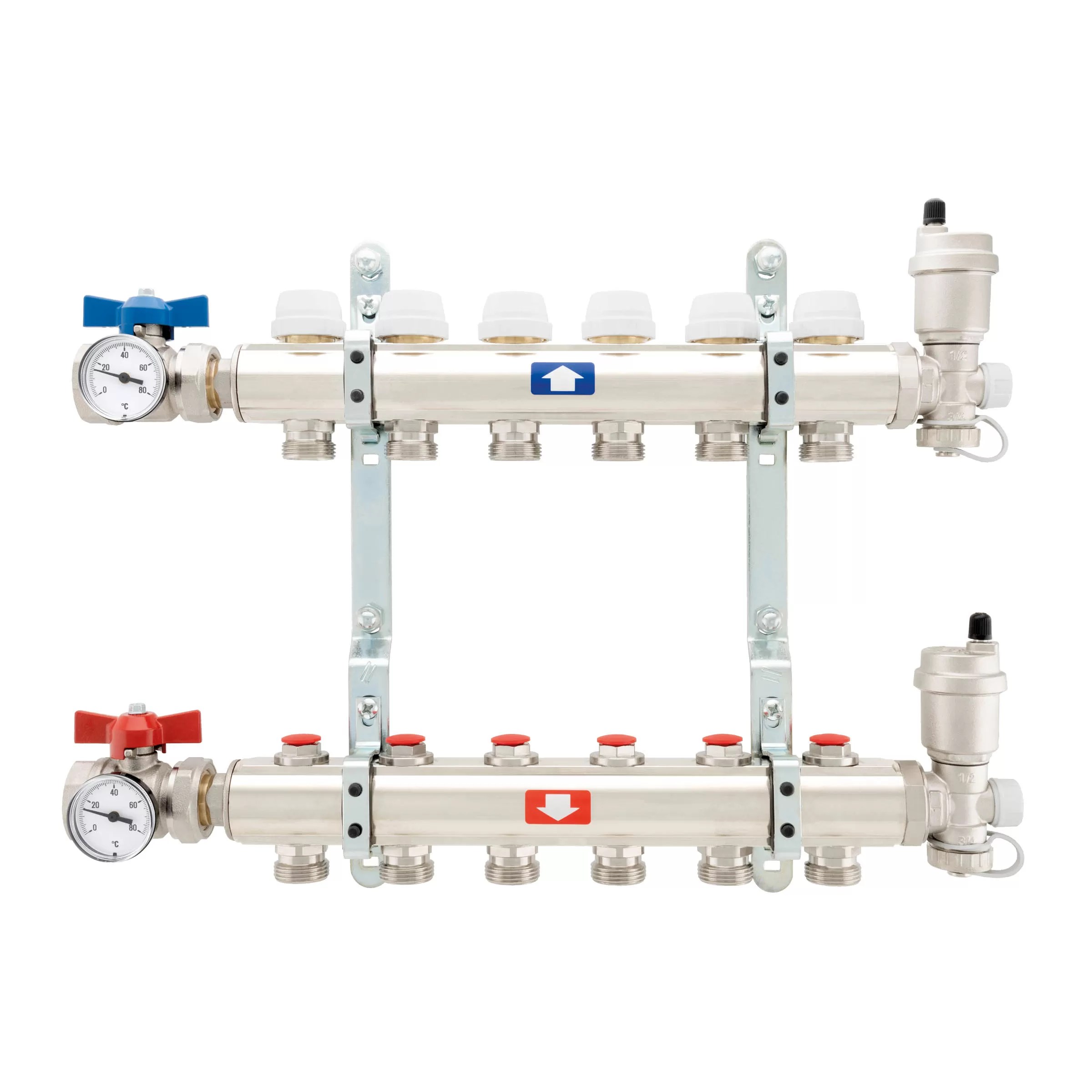 全套带锁闭阀的预组装式分水器 - 910C