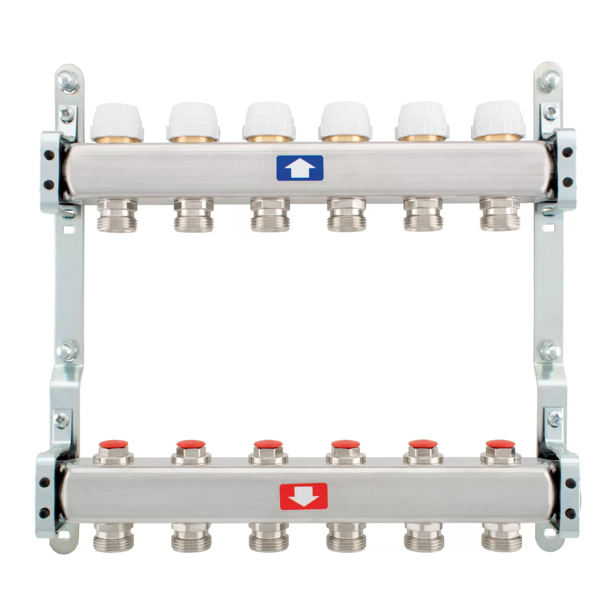 Pre-assembled manifold with lockshields - 922C