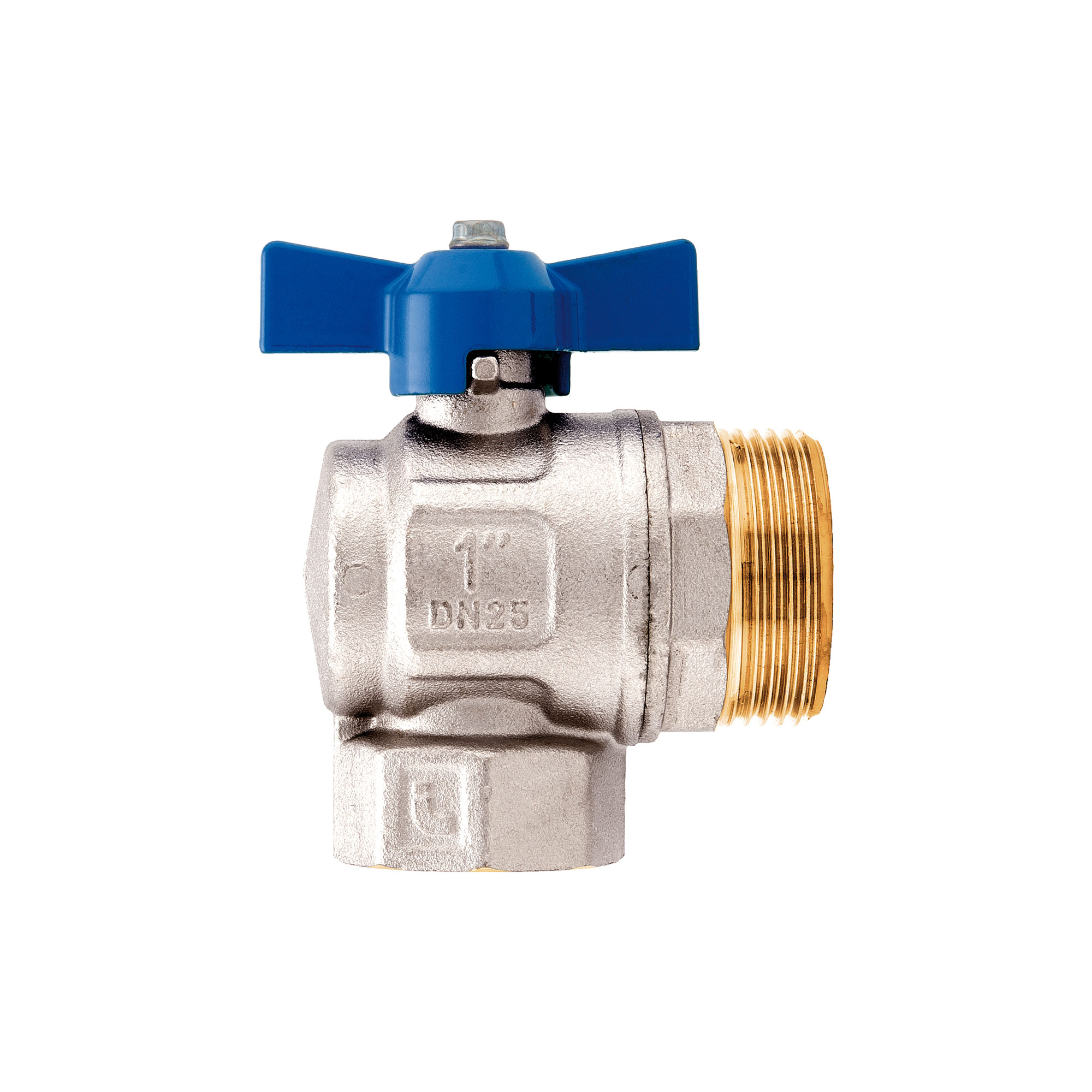 Kit valvole a sfera ad angolo con termometro - 487K02