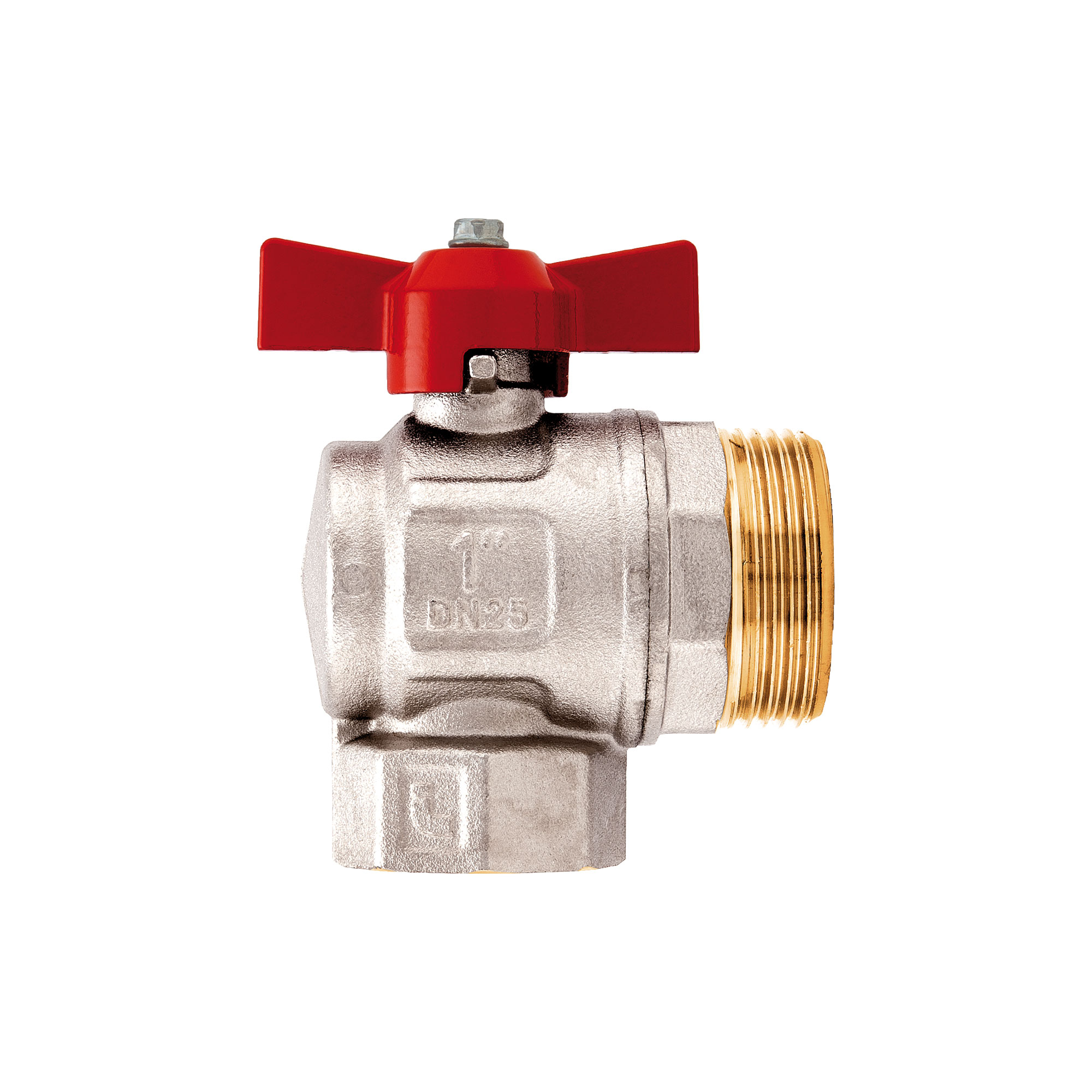 Angle ball valves and thermometer union kit - 487K02