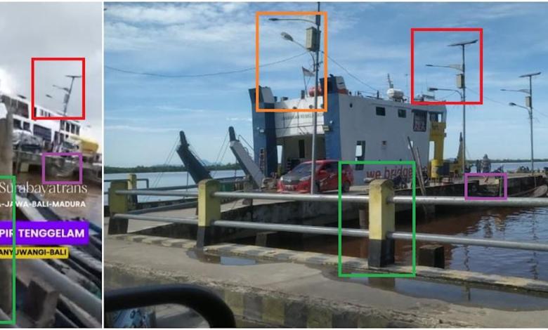 The video shows the boat sinking in the Indonesian province of West Kalimantan, not near the tourist resort of Bali The video shows the boat sinking in the Indonesian province of West Kalimantan, not near the tourist resort of Bali