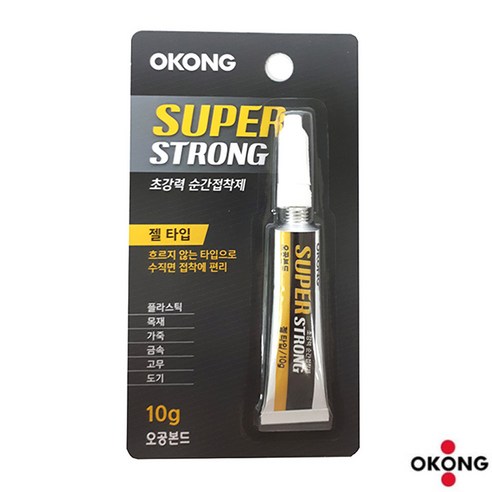 슈퍼스트롱 초강력 순간접착제 젤타입 10g, 1개