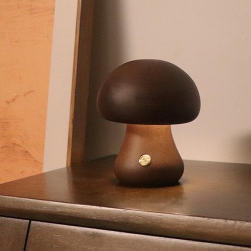 귀여운 나무 버섯 야간 조명 VIP, [05] C Walnut, 5) C Walnut