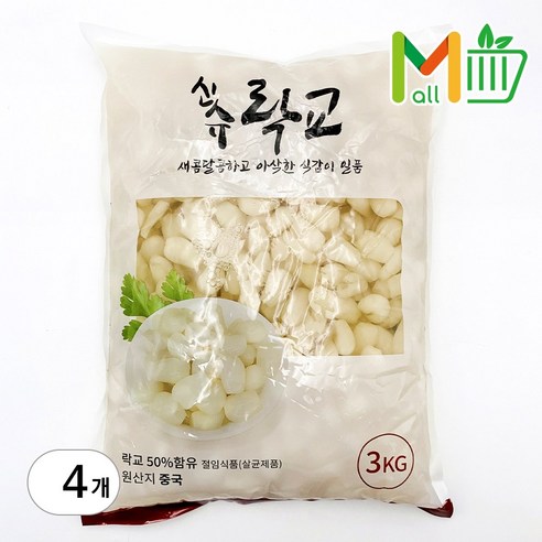 코우 신슈 락교 3s 3kg x 4봉(1box), 4개
