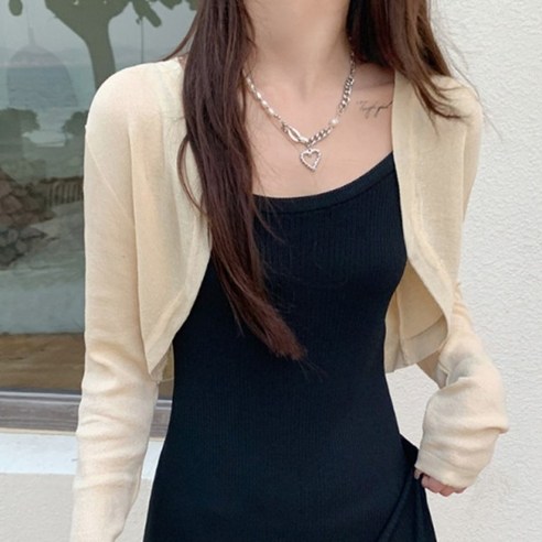 커버업 볼레로 여름 가디건 간절기필수템 여성스러운 가디건 큐티 가디건, 화이트