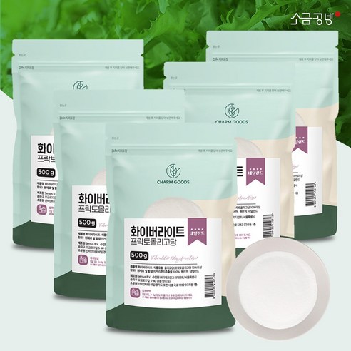 프리바이오틱스 프락토올리고당 화이버라이트 분말 가루 500g 유산균먹이 대용량, 5개