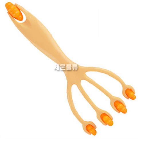 롤러 (바디마사지기 A타입-opp비닐포장-아이보리) 두피 마사지기 지압 복부 배 머리 마사지 손 안마기 브러쉬 지압기, 1개, 화이트