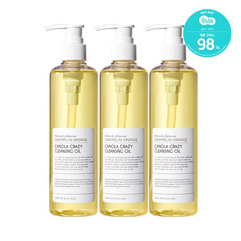 그레이멜린 카놀라 크레이지 클렌징오일 300ml, 3개