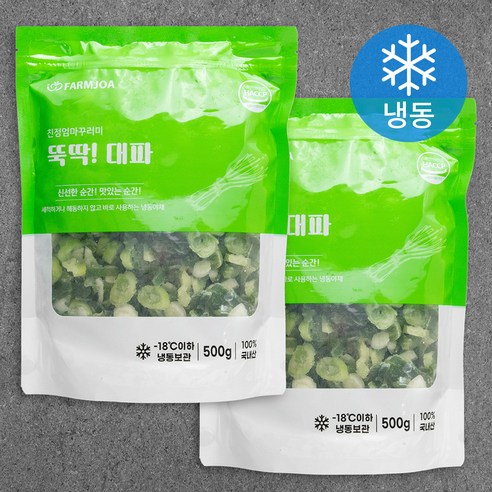 친정엄마꾸러미 뚝딱 대파 (냉동), 500g, 3개