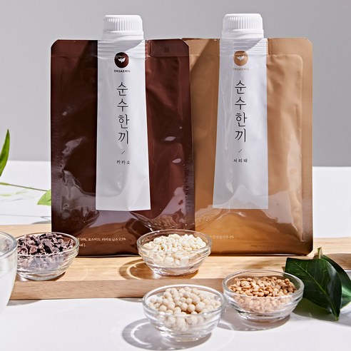 온새밀 순수한끼 식사대용 선식 쉐이크 카카오 서리태 50g x 10봉 택 1, 카카오 50g x 10봉, 10개