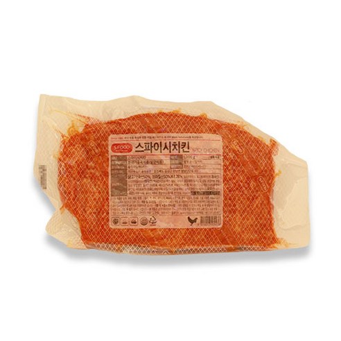 [피자다] 에쓰푸드 스파이시치킨 1kg, 1개