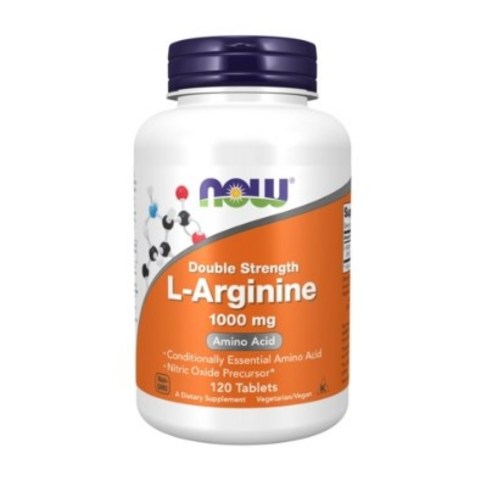 나우푸드 더블 스트랭스 L-아르기닌 1000mg 타블렛, 120정, 1개