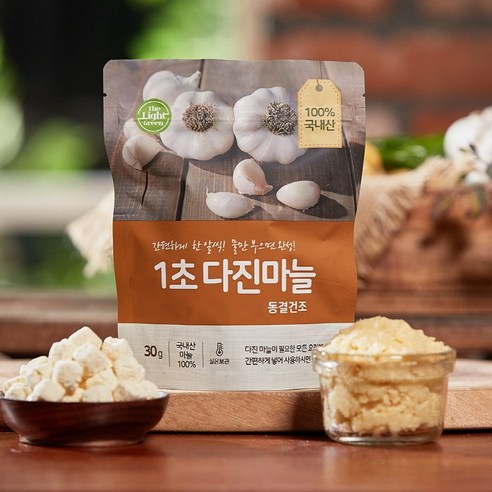 국내산 1초 다진마늘 1팩 / 4팩 / 10팩 세트, 30g, 6개