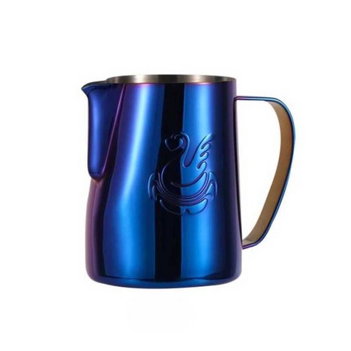 스팀피쳐 지비저그 라떼아트전용 400ml 블루 블랙 로즈레드 전용, 실버