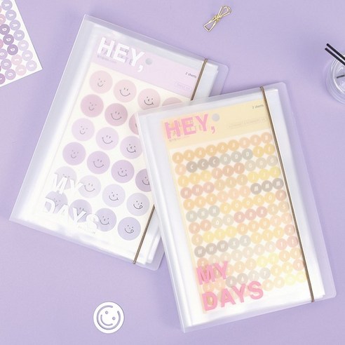 페이퍼리안 Hey my days 스티커북, 02Pink