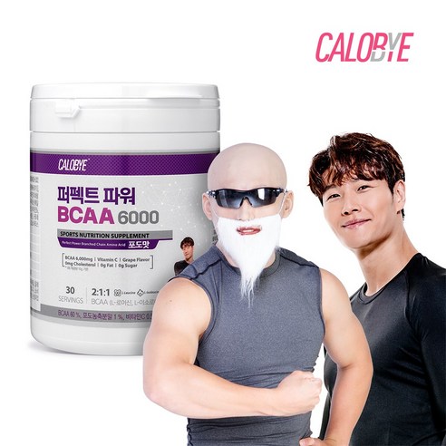 칼로바이 퍼펙트 파워 BCAA 6000 아미노산, 6개, 300g