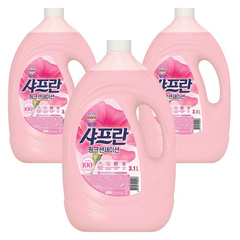 샤프란 시어버터 섬유유연제 핑크 센세이션 본품, 3.1L, 10개