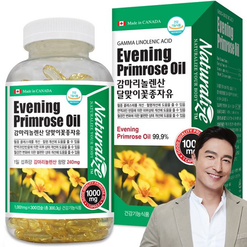 네추럴라이즈 감마리놀렌산 달맞이꽃 종자유, 300정, 4개