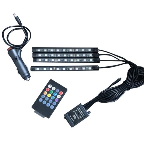차덕후 RGB LED 풋등 숏타입 풀세트, 1개