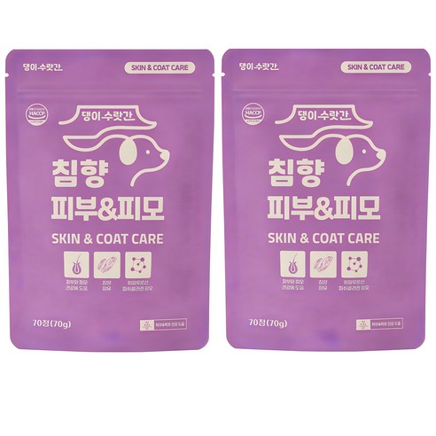 댕이수랏간 강아지 피부영양제 피부병 곰팡이성 피부염 발습진 아토피 모낭충 침향 피부&피모, 피부/피모, 3개