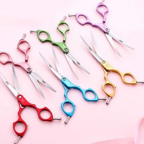 애견 미용 가위 강아지 커브가위 6인치 6.5인치, 6.5인치 그린, 6.5인치 그린