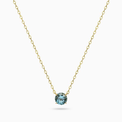 에버링 18K 금 목걸이 블루 다이아몬드 0.5캐럿(5부) 시드_NBDM8605 Diamond Necklace Gift