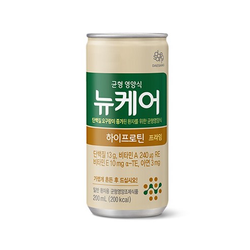 대상웰라이프 뉴케어 하이프로틴 200ml x 30캔 영양보충 고단백 균형영양식 환자식, 1개