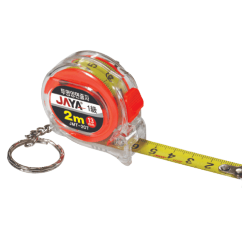 자야 투명양면줄자 JMT-20T, 1개