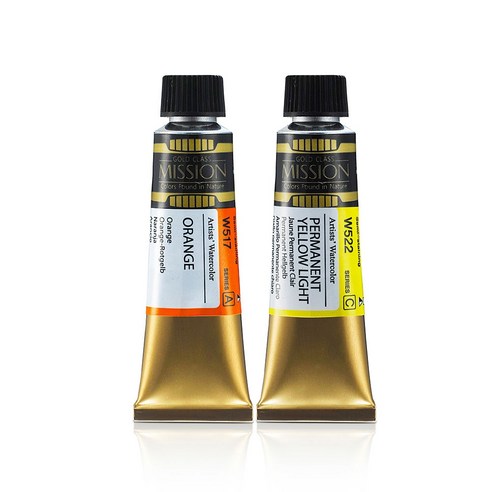 미젤로 미션 골드클래스 수채화물감 15ml 낱색 C, C_W507 Titanium White
