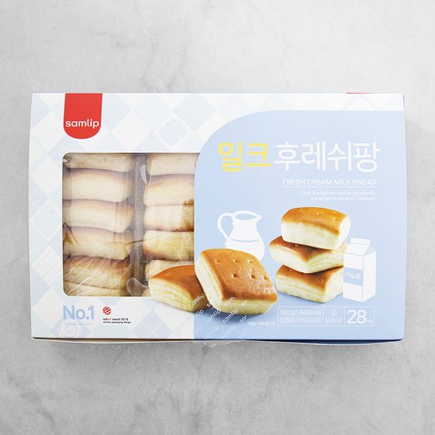 삼립 밀크후레쉬팡, 560g, 2개