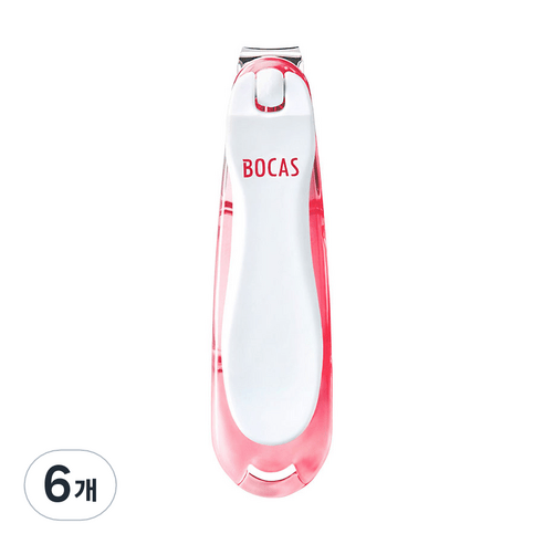 보카스 회전 손톱깎이 NC-3020, 레드, 6개