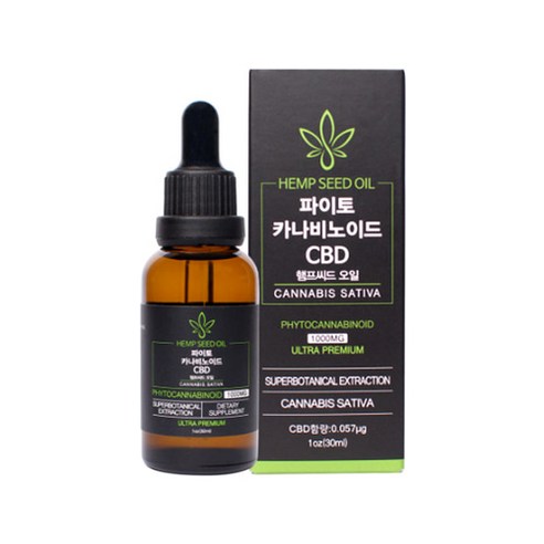 파이토 카나비노이드 햄프씨드 CBD 오일 대마종자유 30ml, 1개